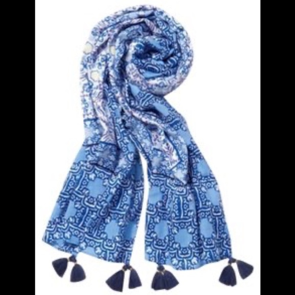 Stella & Dot - Capri Wrap - Blue/Lilac